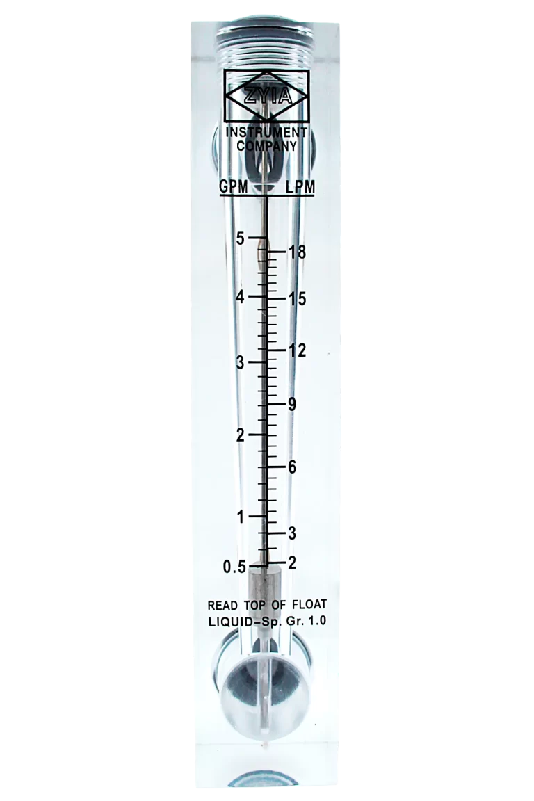 FLUJOMETRO DE PANEL DE 0.5 A 5GPM