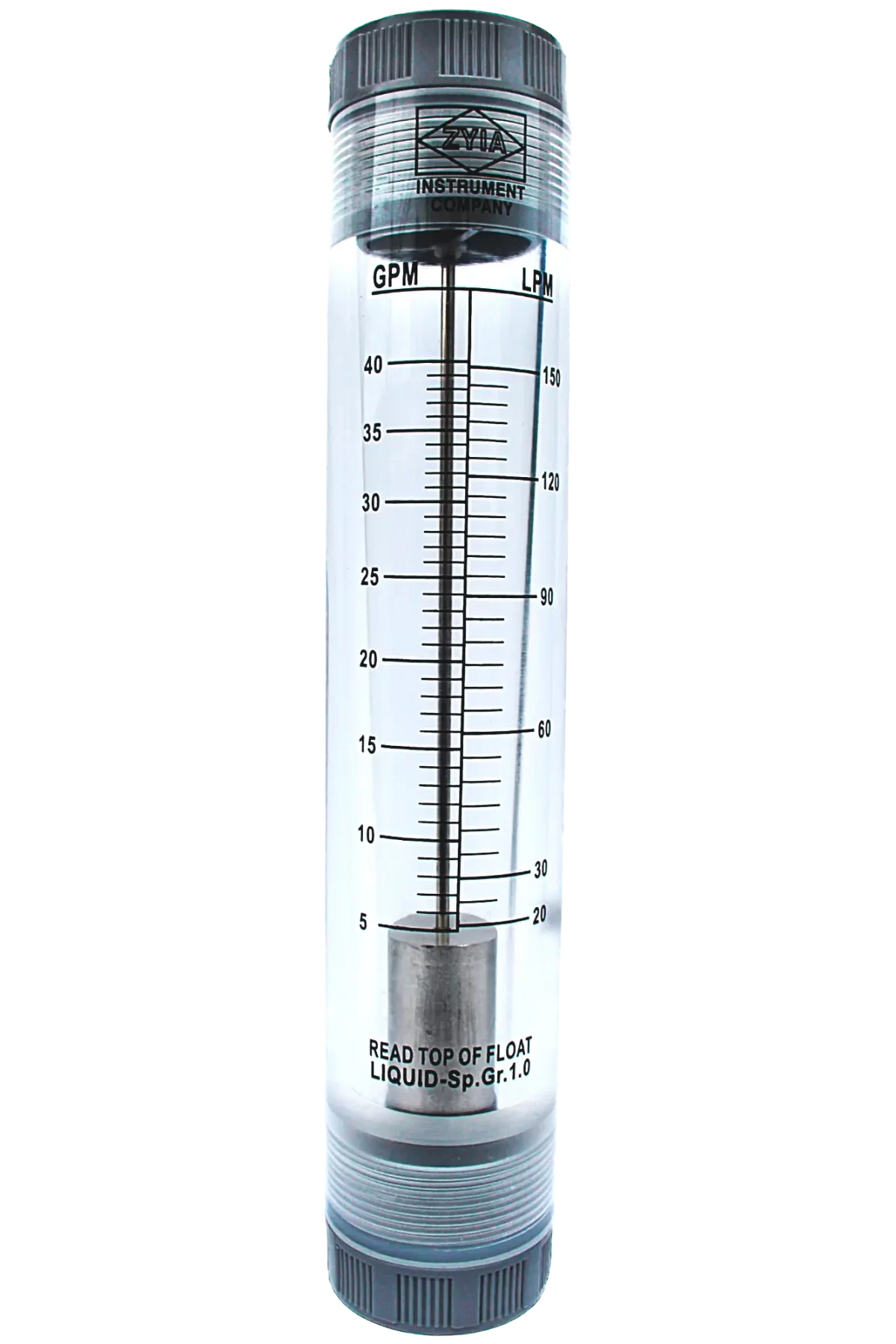 Medidor de flujo lineal de 5 a 40 GPM